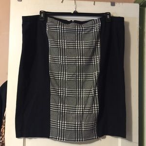 Black and White Lane Bryant Skirt